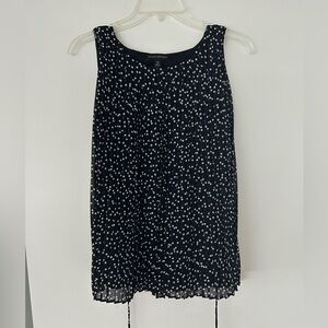 Banana Republic pleated top with tie at waist